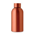 Einwandige Trinkflasche 500 ml Orange von oben