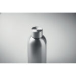 Einwandige Trinkflasche 500 ml Silber, Detailaufnahme des Materials