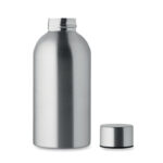 Einwandige Trinkflasche 500 ml Silber von oben