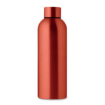 Einwandige Trinkflasche 750 ml Rot, Rückansicht