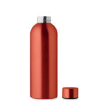 Einwandige Trinkflasche 750 ml Rot, geöffnet dargestellt