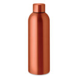 Einwandige Trinkflasche 750 ml Orange als Werbeartikel mit Logodruck