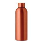 Einwandige Trinkflasche 750 ml Orange von oben