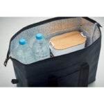 Kühltasche 300D RPET 37L Blau, Detailaufnahme des Materials