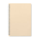 DIN A5 Notizbuch Karton Braun, Seitenansicht