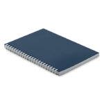 DIN A5 Notizbuch Karton Blau als Werbeartikel mit Logodruck