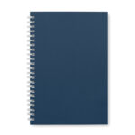 DIN A5 Notizbuch Karton Blau, Seitenansicht