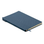 DIN A5 PU Notizbuch mit Stift Blau als Werbeartikel mit Logodruck