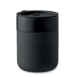 Keramikbecher 330 ml Schwarz als Werbeartikel mit Logodruck