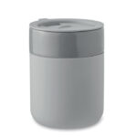 Keramikbecher 330 ml Grau als Werbeartikel mit Logodruck