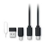 4in1 Kabel-Set 15W, Seitenansicht