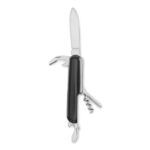 Multi-Tool-Taschenmesser Schwarz als Werbeartikel mit Logodruck