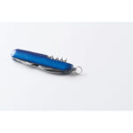 Multi-Tool-Taschenmesser Blau, Detailaufnahme des Materials