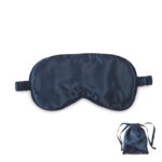 Schlafmaske Polyester Blau als Werbeartikel mit Logodruck