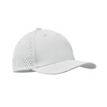 Performance Kappe 5 Panels Weiß als Werbeartikel mit Logodruck