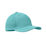 Performance Kappe 5 Panels Blau als Werbeartikel mit Logodruck
