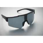 Sport-Sonnenbrille UV400 Schwarz, Detailaufnahme des Materials