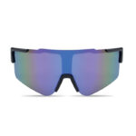 Sport-Sonnenbrille UV400 Blau von oben