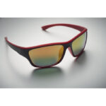 Sport-Sonnenbrille UV400 Rot, Detailaufnahme des Materials