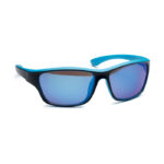Sport-Sonnenbrille UV400 Blau als Werbeartikel mit Logodruck
