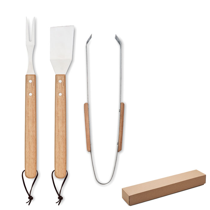 BBQ-Set Eiche BBQ-Set Eiche als Werbeartikel mit Logodruck