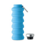 Faltbare Flasche 500ml Blau, geöffnet dargestellt