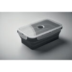 Faltbare Lunchbox 1200ml Schwarz, Detailaufnahme des Materials