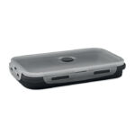 Faltbare Lunchbox 1200ml Schwarz von oben