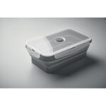 Faltbare Lunchbox 1200ml Grau, Detailaufnahme des Materials
