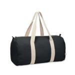 Sport-oder Reisetasche 320g/m² Schwarz als Werbeartikel mit Logodruck