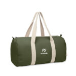 Sport-oder Reisetasche 320g/m² Gruen mit markiertem Druckbereich für Ihr Logo