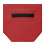 Kühltasche Polycotton Rot, geöffnet dargestellt