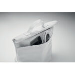 Kühltasche Polycotton Weiß, Detailaufnahme des Materials