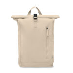 Rolltop-Rucksack 390 g/m² Braun, Rückansicht