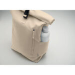 Rolltop-Rucksack 390 g/m² Braun, Detailaufnahme des Materials