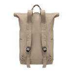 Rolltop-Rucksack 390 g/m² Braun, Seitenansicht