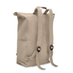 Rolltop-Rucksack 390 g/m² Braun von oben