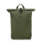 Rolltop-Rucksack 390 g/m² Gruen, Rückansicht