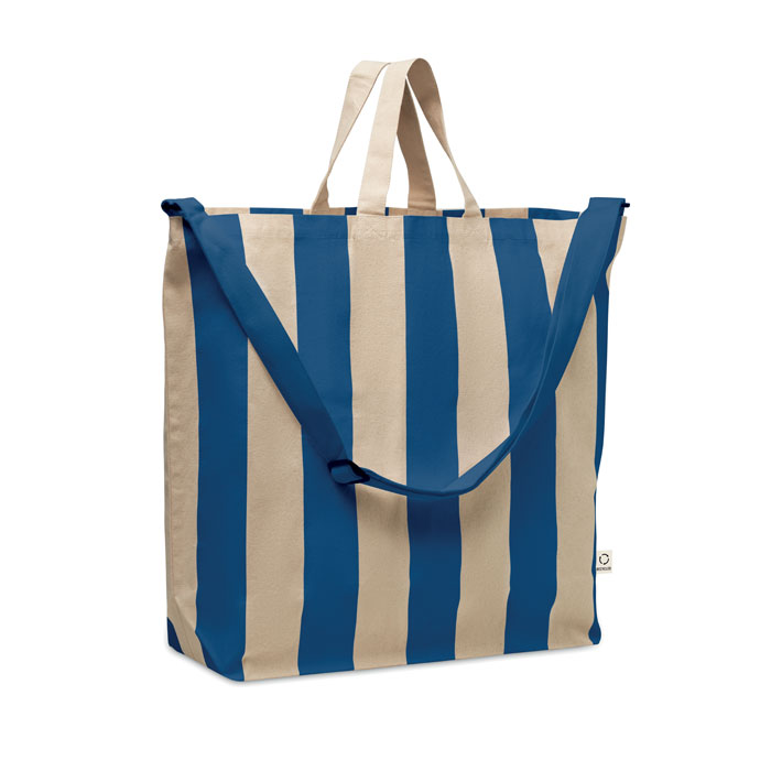 Große Strandtasche 280g/m² Blau Große Strandtasche 280g/m² Blau als Werbeartikel mit Logodruck
