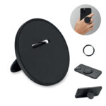 Magnetischer Smartphone-Halter Schwarz als Werbeartikel mit Logodruck