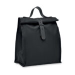 Kühltasche 600D RPET Schwarz als Werbeartikel mit Logodruck