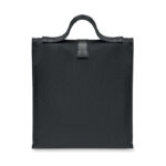 Kühltasche 600D RPET Schwarz, Rückansicht