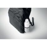 15" Laptop-Rucksack Schwarz, Detailaufnahme des Materials