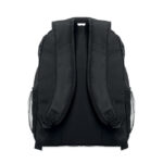 15" Laptop-Rucksack Schwarz, geöffnet dargestellt