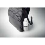 15" Laptop-Rucksack Grau, Detailaufnahme des Materials