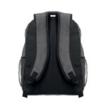 15" Laptop-Rucksack Grau, geöffnet dargestellt