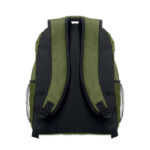 15" Laptop-Rucksack Gruen, geöffnet dargestellt