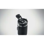 Doppelwandiger Becher 850 ml Schwarz, Detailaufnahme des Materials