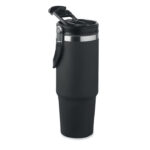 Doppelwandiger Becher 850 ml Schwarz von oben