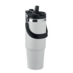 Doppelwandiger Becher 850 ml Weiß als Werbeartikel mit Logodruck